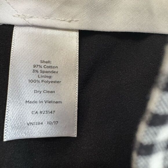 Talbots Women's Slim Crop Pant - Gingham Size 8 - Picture 6 of 6